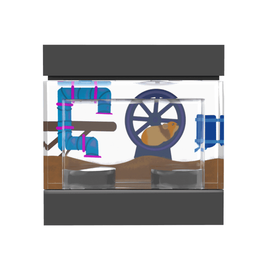 Hamster Enclosure - Minifig Scale Custom Printed LEGO Parts