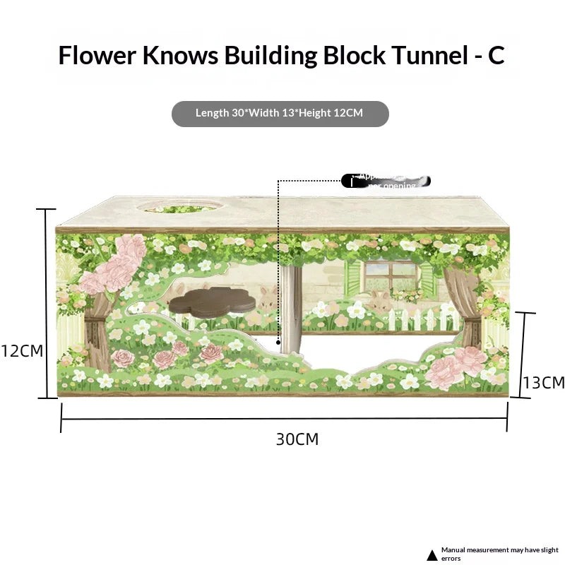 Original Design Eco-Friendly Solid Wood Spring-Themed Large Hamster Hide Small Animal Cage