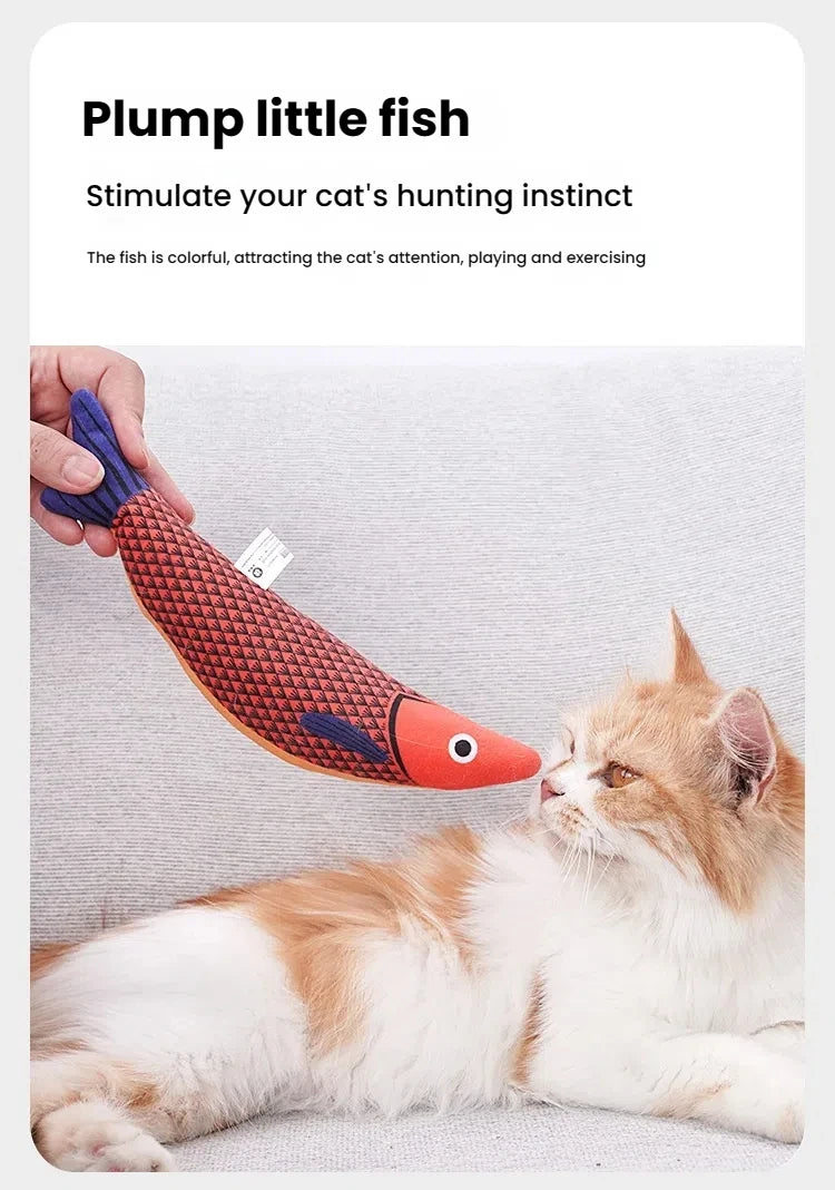 Dropshipping Gift CJH Cute Cat Teasing Stick, Cat Pet Supplies, Cat Toys, Gifts, Cat Toys, Fish, Simulated Mint, Molars, Bite Resistant