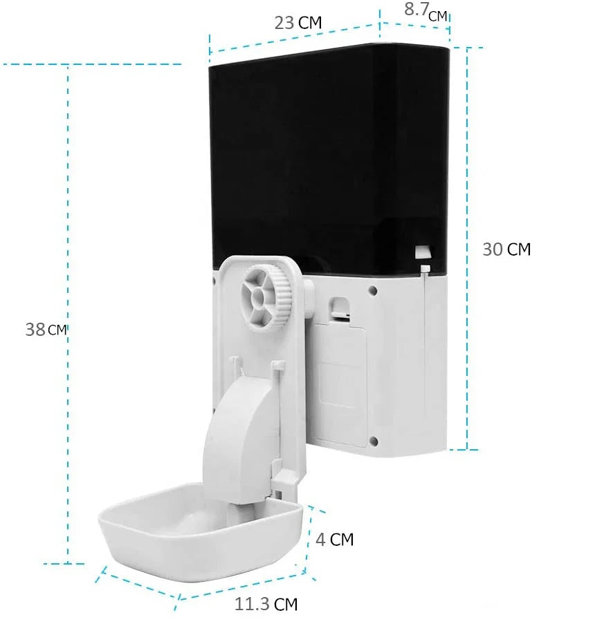 Automatic Pet Cage Hanging Food Feeder 2.5L Capacity Timed or Tuya Wifi App Control Feeder for Small Cat Dog Rabbit Hamster