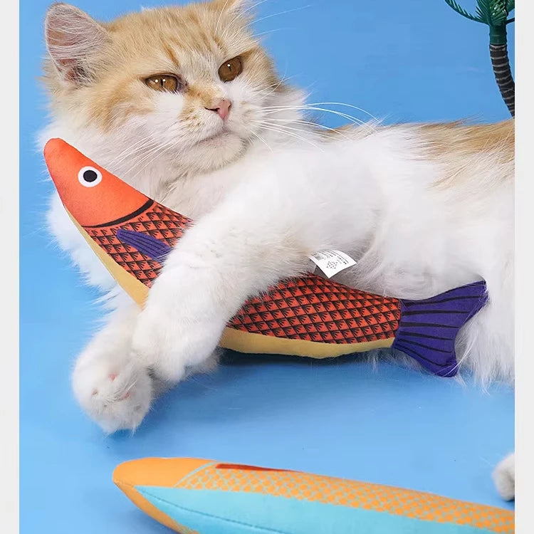 Dropshipping Gift CJH Cute Cat Teasing Stick, Cat Pet Supplies, Cat Toys, Gifts, Cat Toys, Fish, Simulated Mint, Molars, Bite Resistant