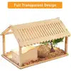 Large Rectangle Hamster House PET Cage Box Transparent Indoor Outdoor for Small Animals Hedgehogs Guinea Pig