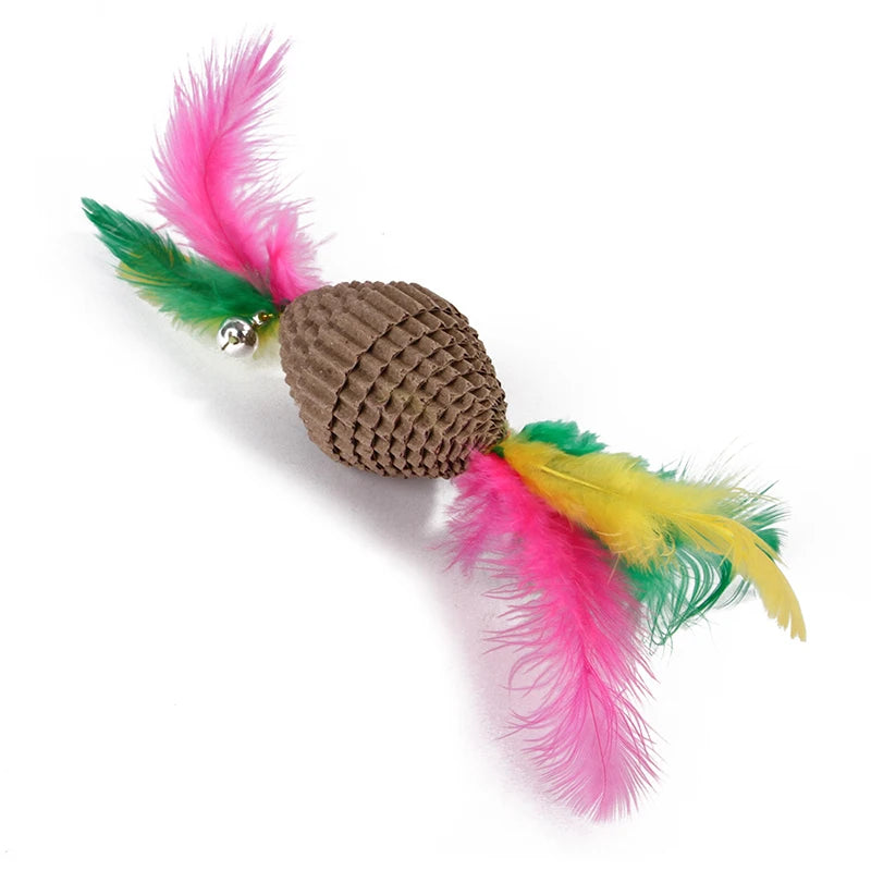 GMTPET Pet Toy Factory Wholesale OEM Product Pet Mouse Corrugated Paper Pet Grinding Clawing Cat Toys