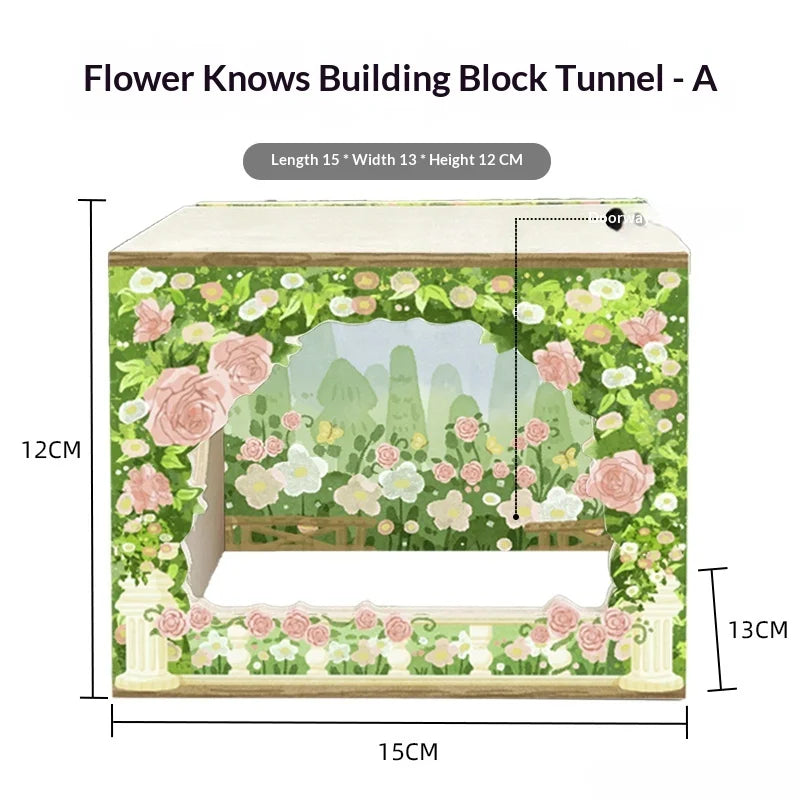Original Design Eco-Friendly Solid Wood Spring-Themed Large Hamster Hide Small Animal Cage