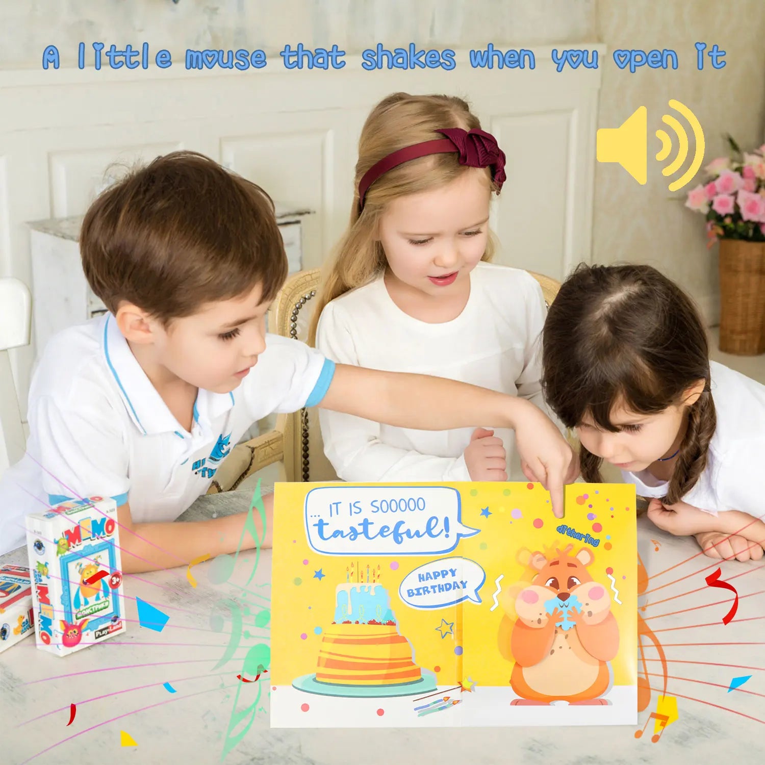 Hamster Singing Funny Birthday Card for Men Women Kids Rat Sound and Shaking Birthday Greeting Cards for Friends