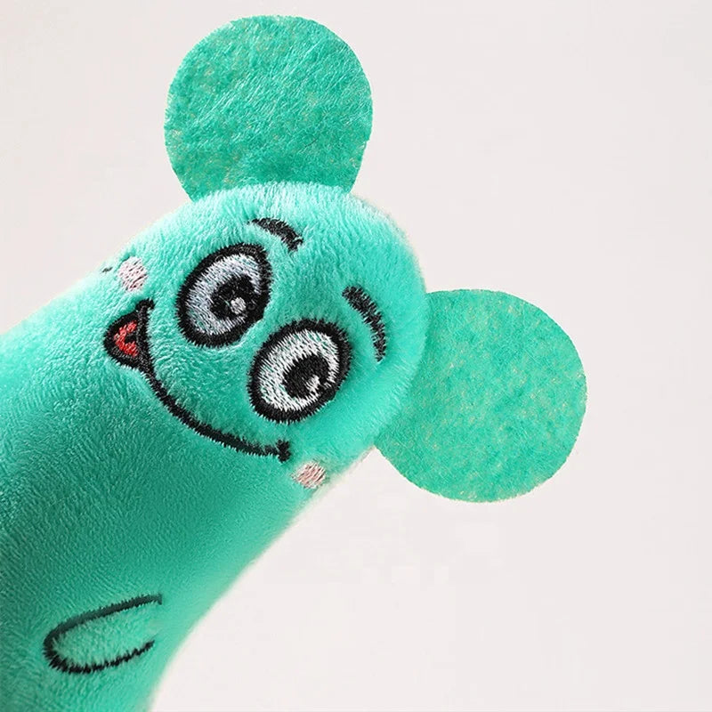 Wholesale Pet Cat Supplies Catnip Kitten Cat Toys Cute Expression With Tail Thumb Plush Toy Cartoon Toys for Dogs Cats