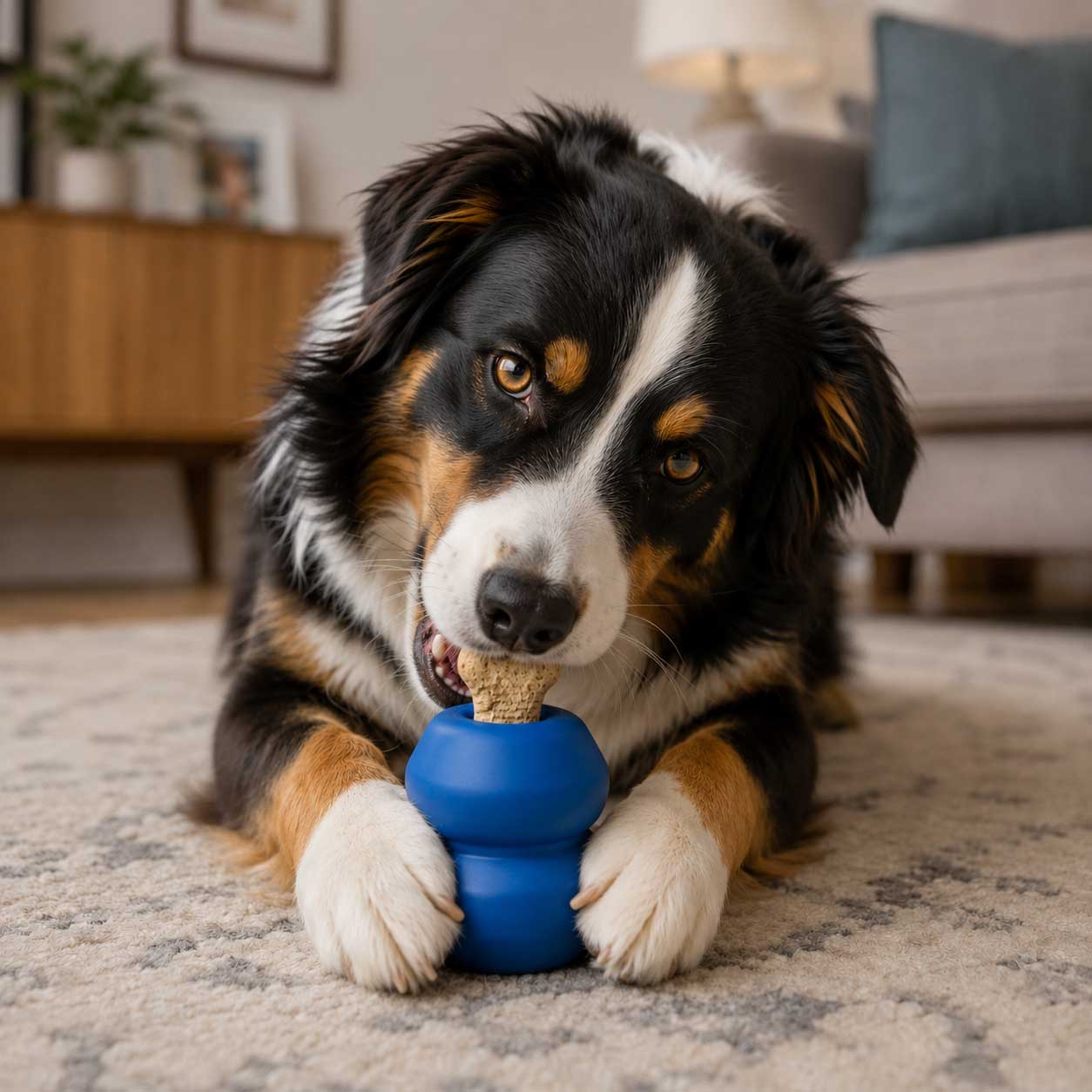 Double Trouble Dog Toy - Dual Chamber Treat Dispenser for Large Dogs | USA Made