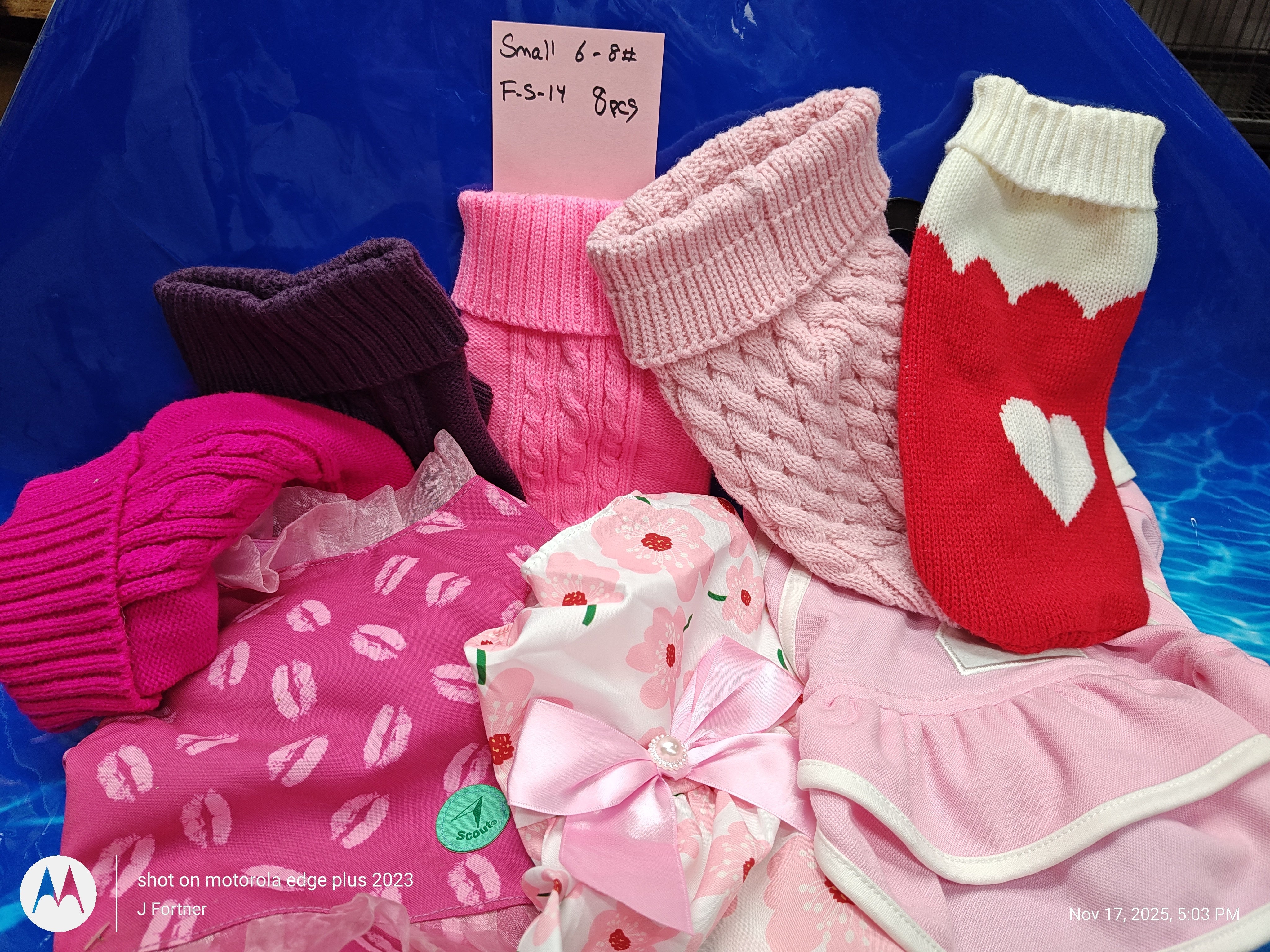 Dog Outfit Bundle ( Small/Med 6 to 11 Pound Pets ) Choose Your Bundle