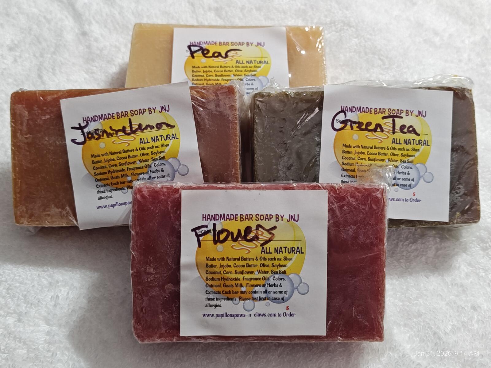 Surprise Soaps!! Different every time!! Handmade Full Size Organic ALL Natural