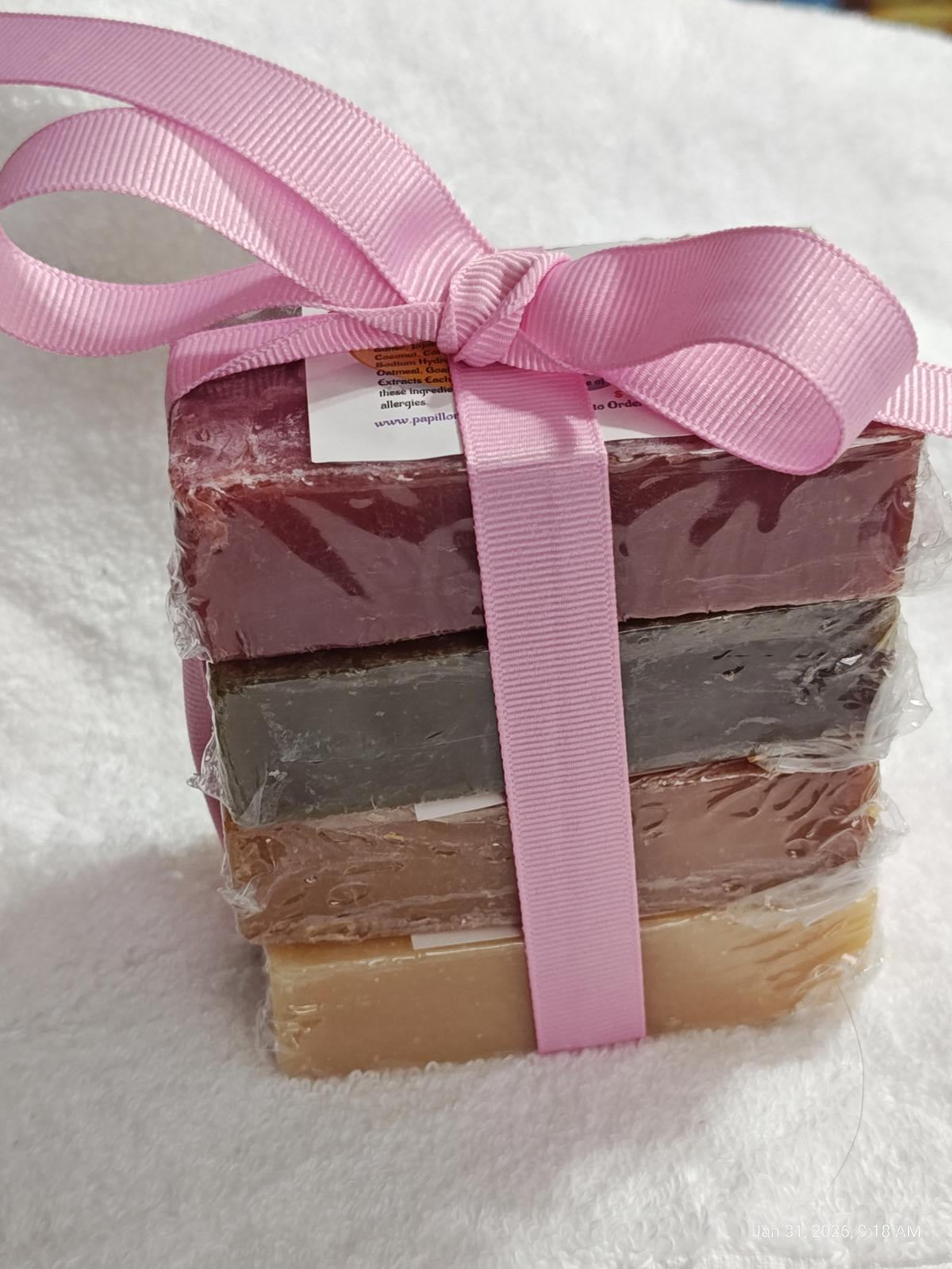 Handmade Soap Bars 4 pack (each bar is 4oz+) All Natural  Many Scents 2
