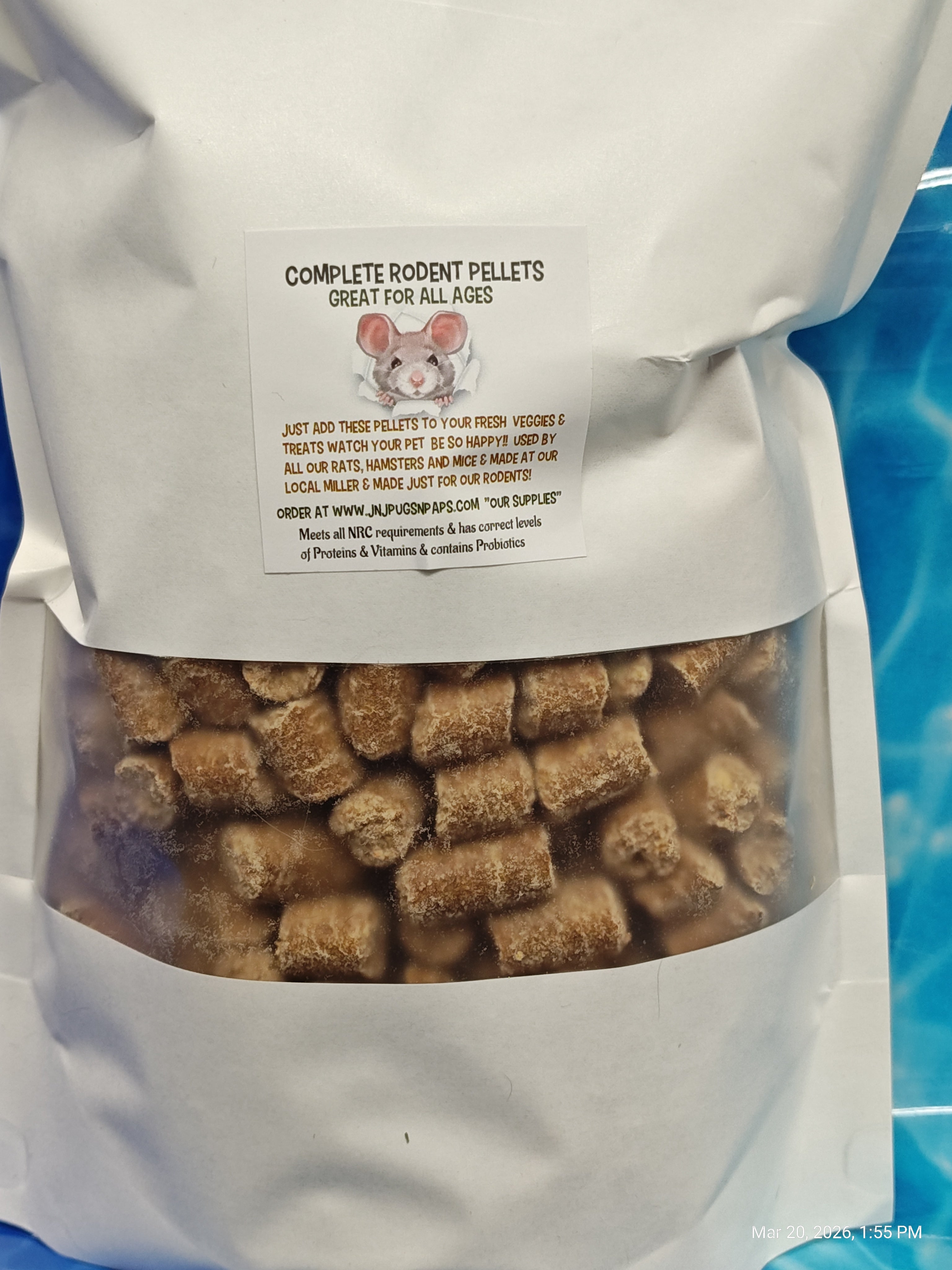 Rodent Complete Pellet Block 3# Bag