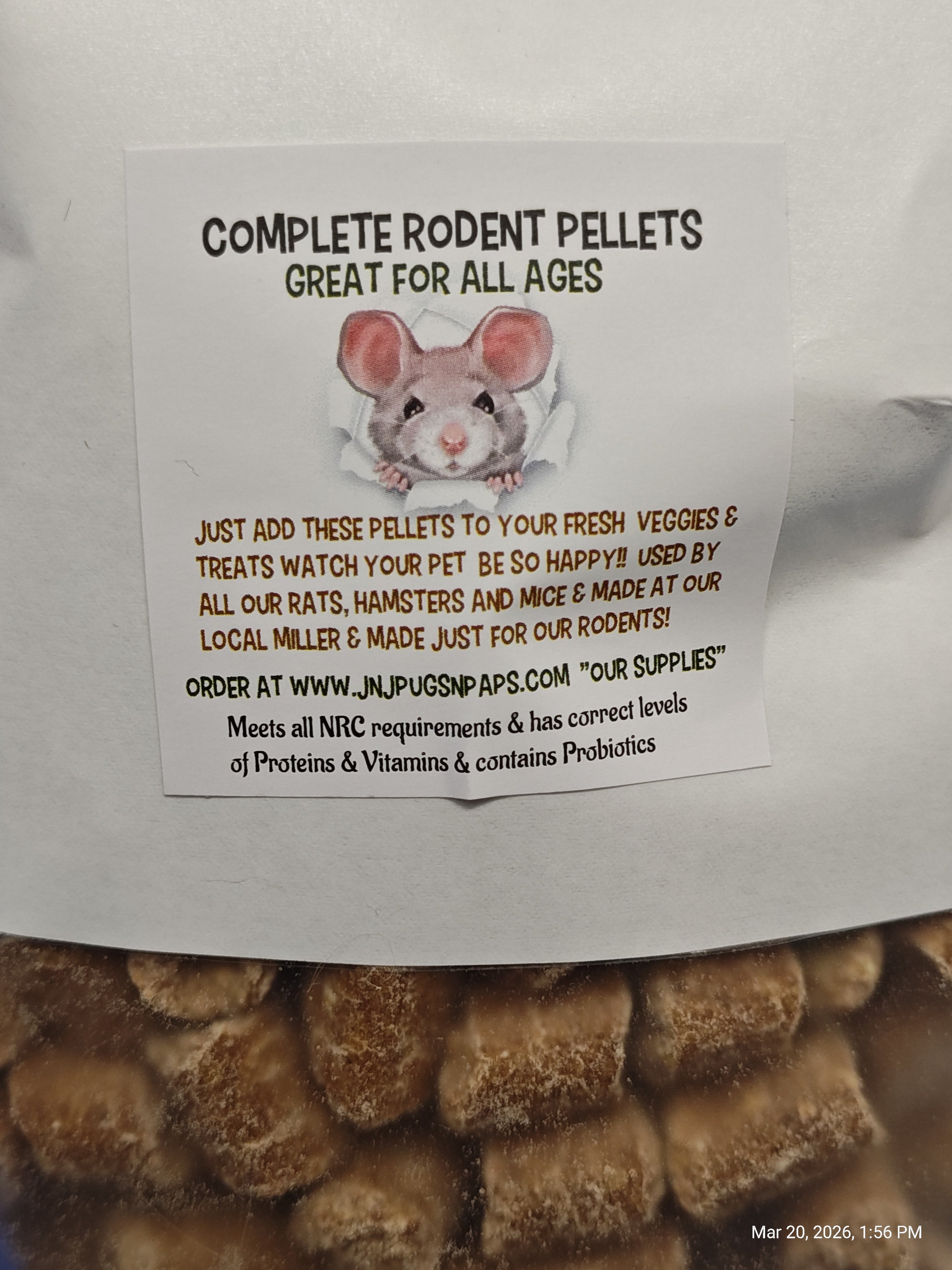 Rodent Complete Pellet Block 3# Bag