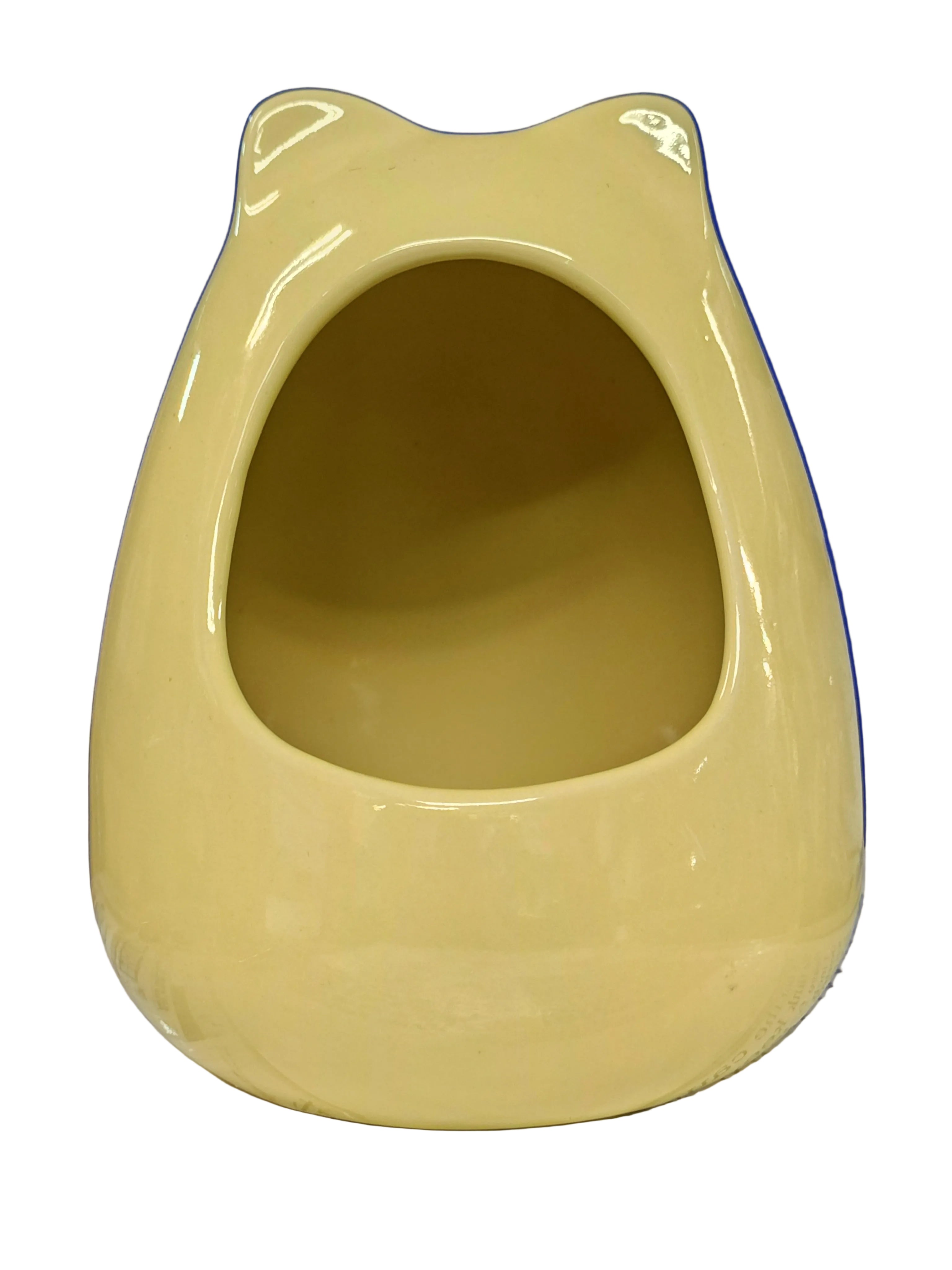 Chinchilla & Small Animal Dust House – X-tra Large Heavy Ceramic (Yellow) by PNC Family FInds