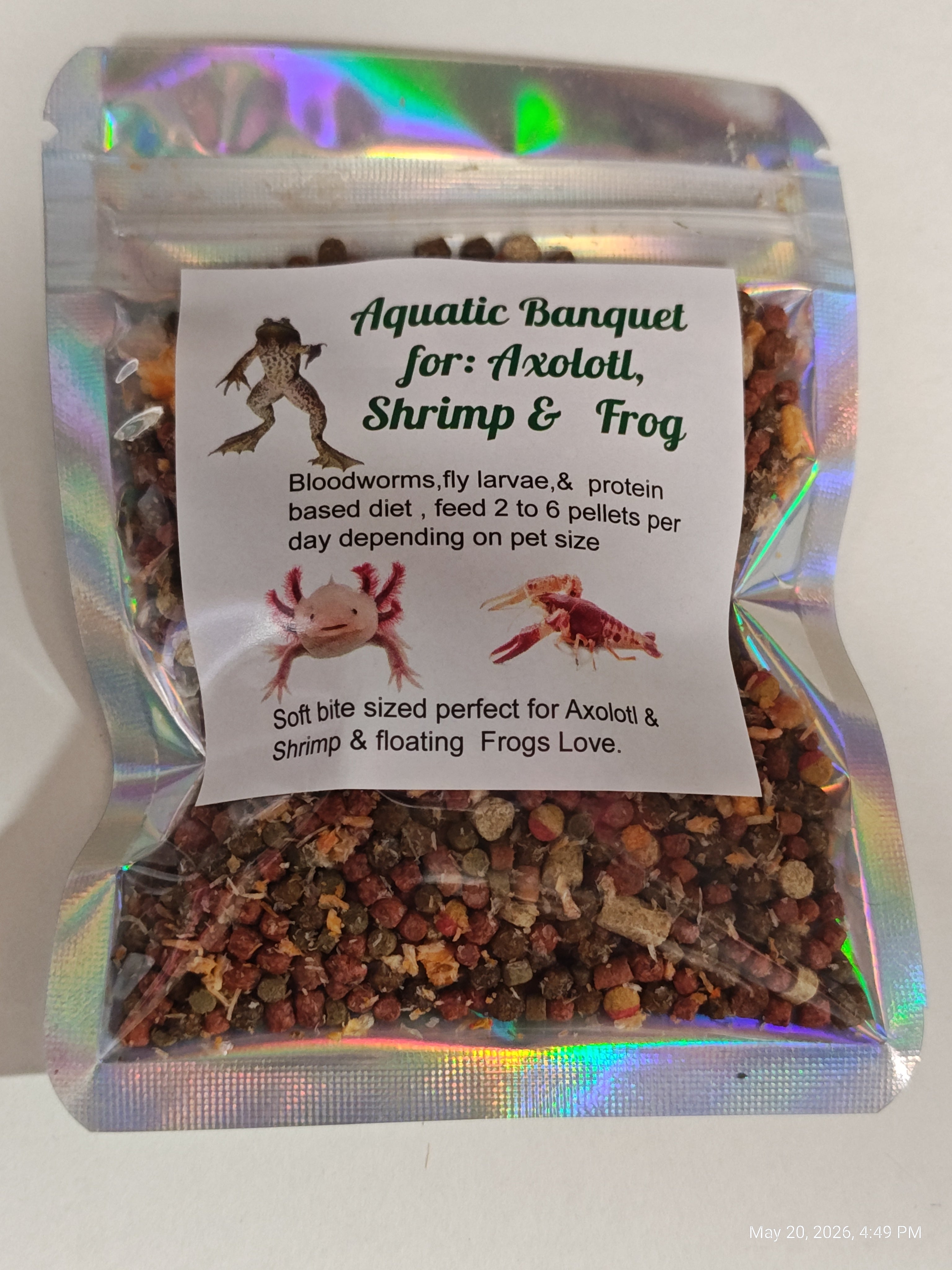Aquatic Banquet Blend : Axolotl, Shrimp & Frog