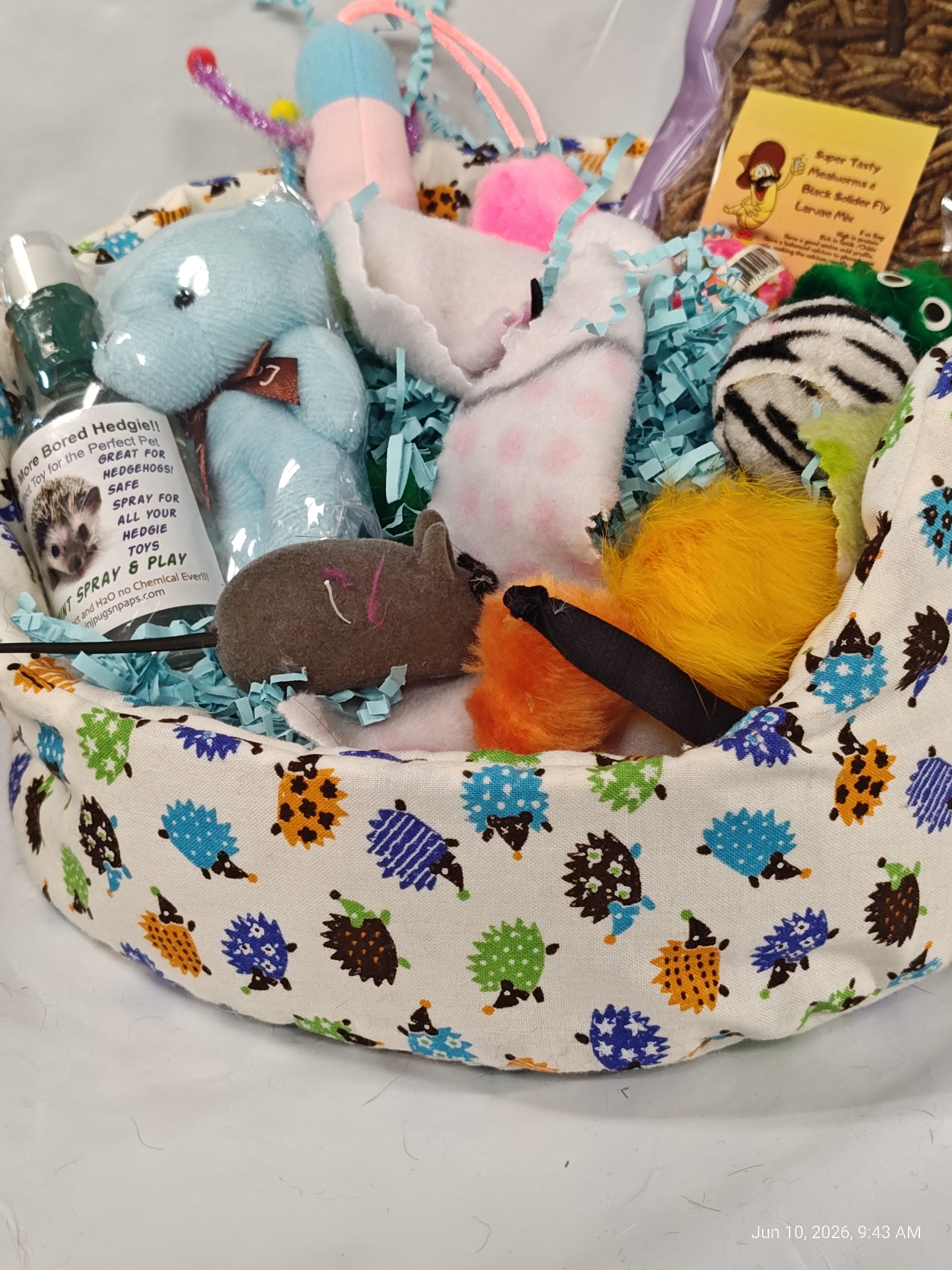 Cuddle Cup dig Box  Lots of toys Great for Hedgehogs & Exotics