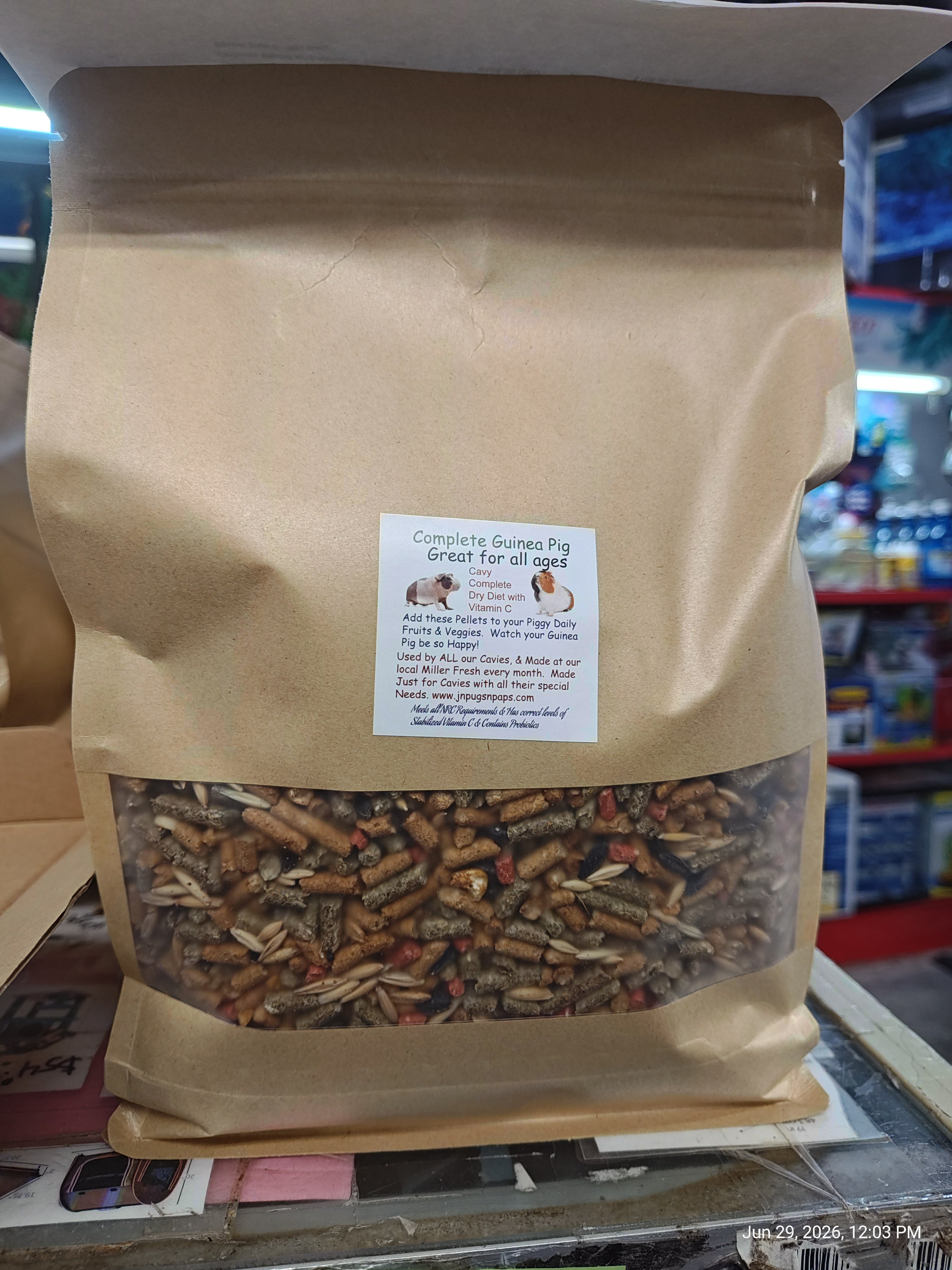 Guinea Pig "Our Extreme Blend" Fresh milled 4# Resealable Bag
