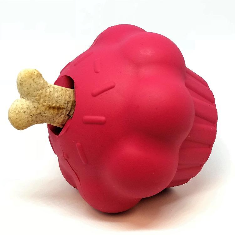 Cupcake eDispenser - Durable Rubber Chew Toy & Treat Dispenser | USA Made