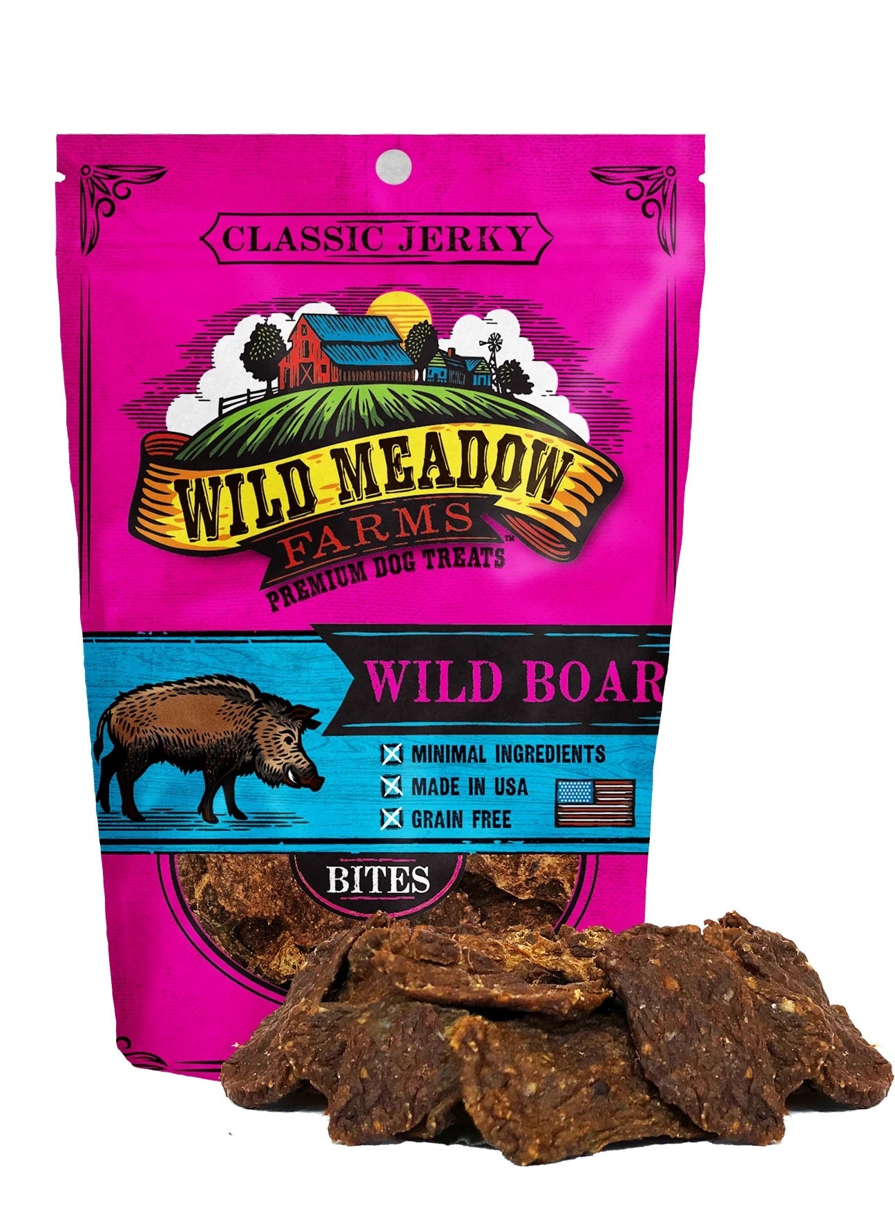 Wild Meadow Farms Classic Bites Wild Boar Bites 3.5oz