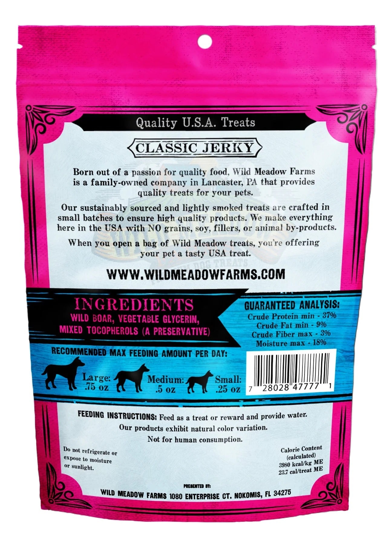 Wild Meadow Farms Classic Bites Wild Boar Bites 3.5oz