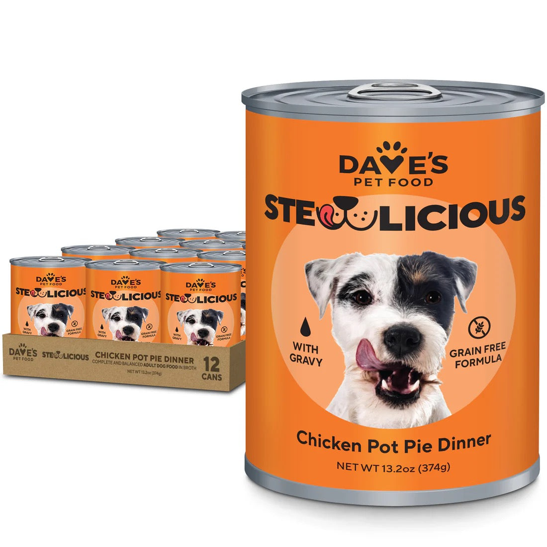 Dave's Stewlicious Chicken Pot Pie Wet Dog Food (13.2oz)