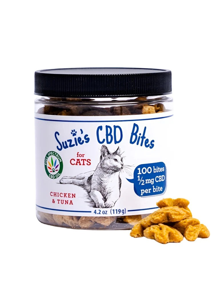 Suzie's CBD Bites For Cats, 2.5mg (4.2oz)
