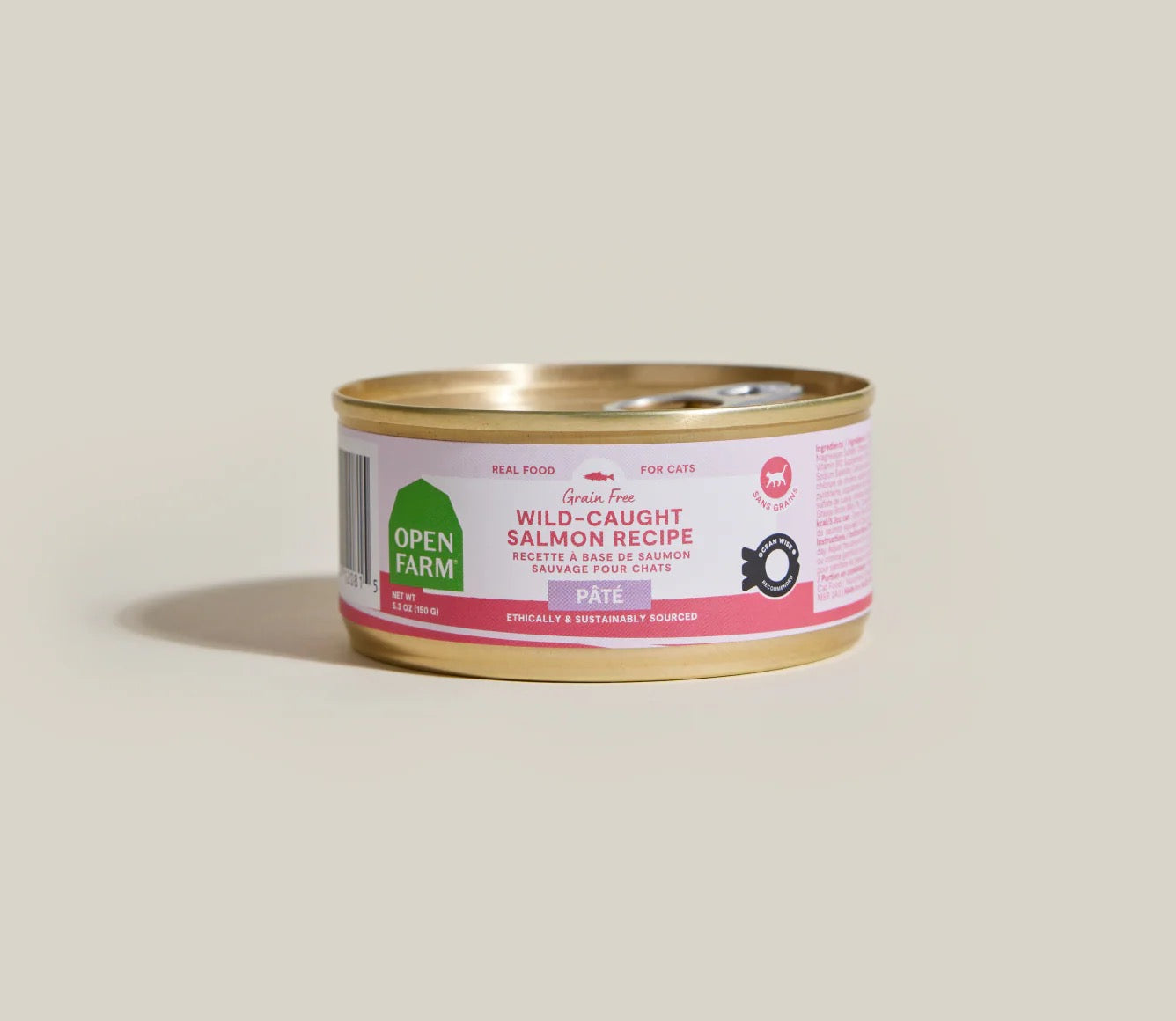 Open Farm Grain Free Wild-Caught Salmon Pate for Cats (2.8oz)