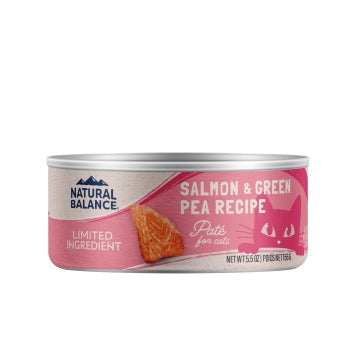 Natural Balance LID Salmon & Green Pea Can Cat (5.5 oz)
