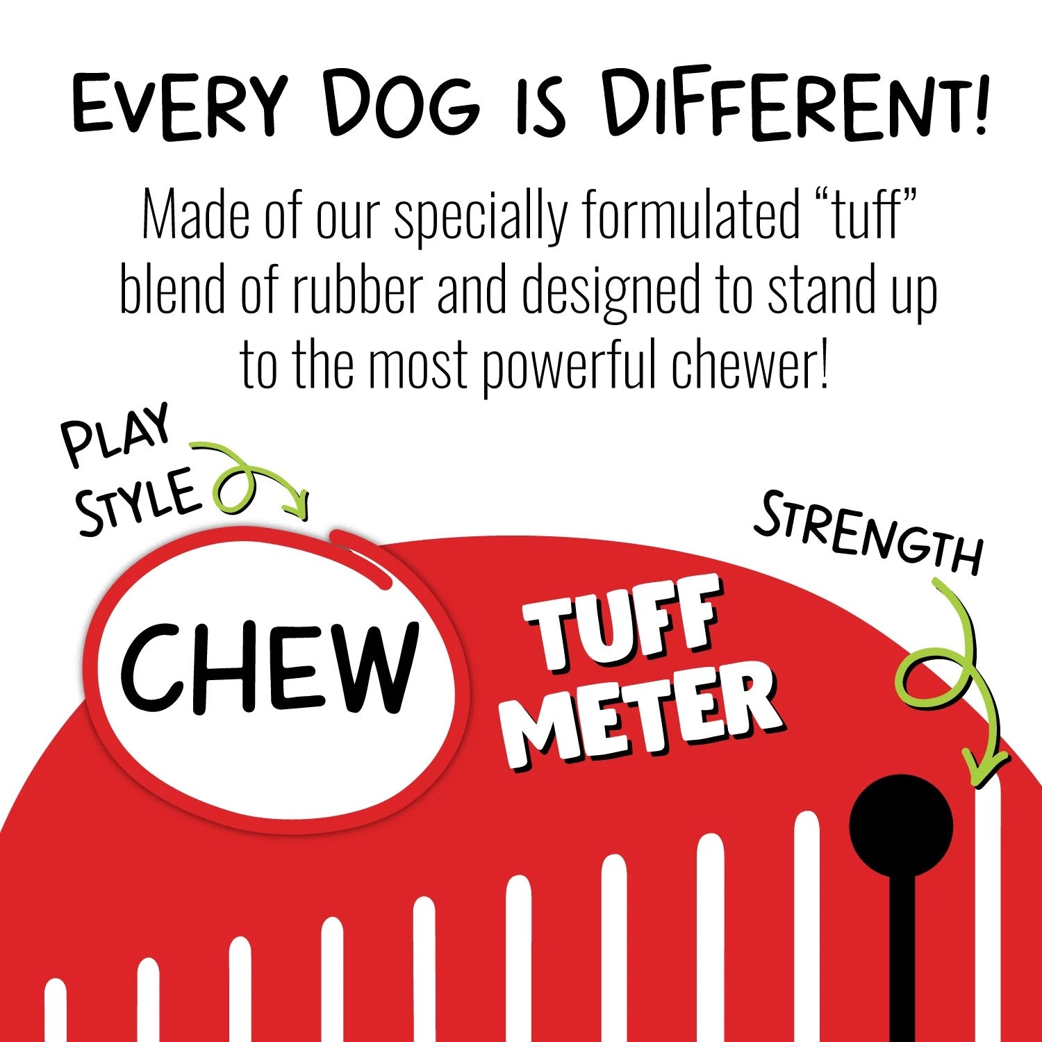 Jolly Pets Jolly Tuff Flyer, Red (8.5in)