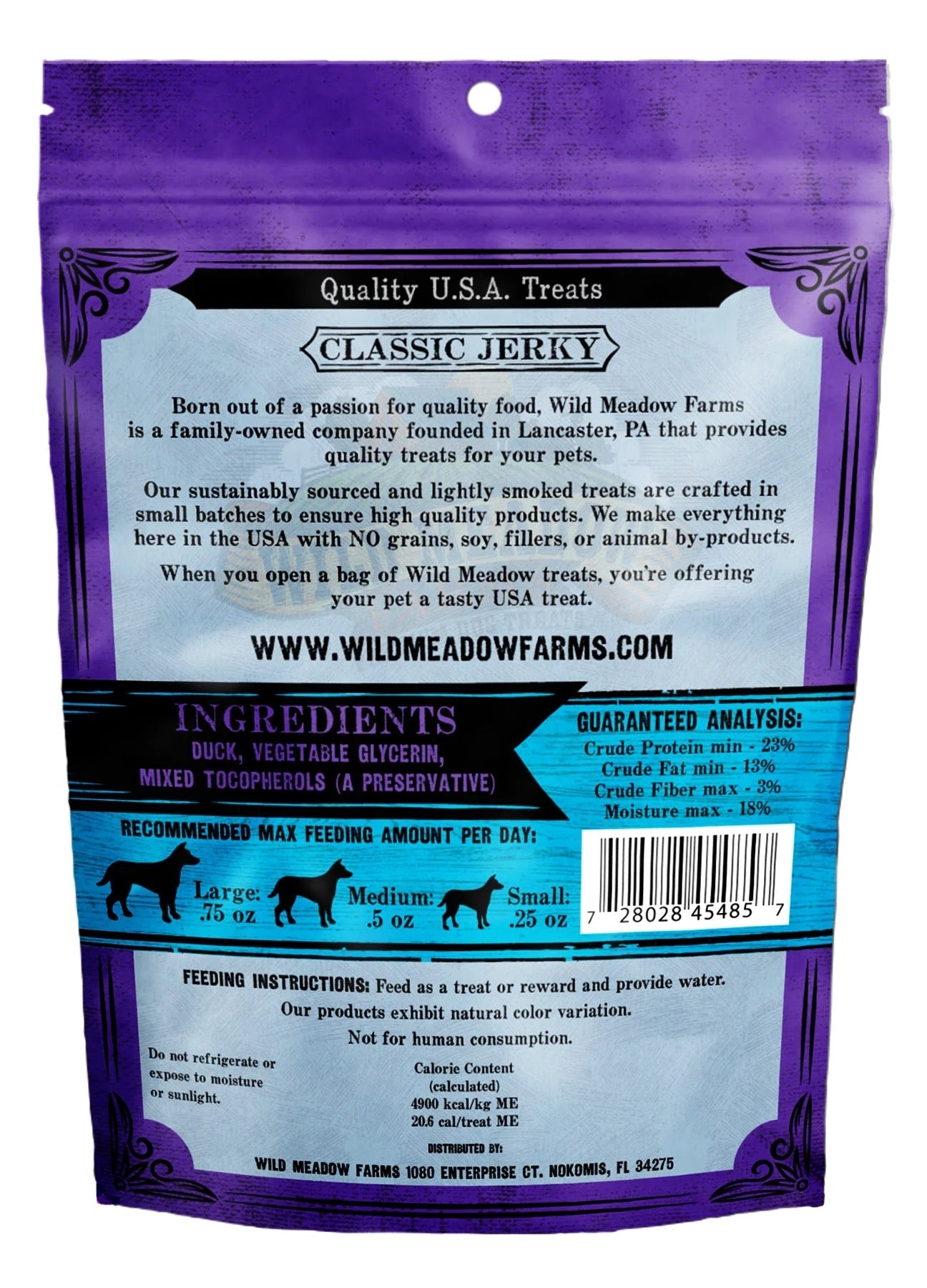 Wild Meadow Farms Classic Bites Duck Bites 3.5oz