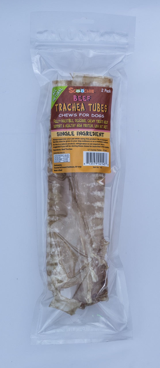 Scoochie 12" Beef Trachea Tubes (2pk)