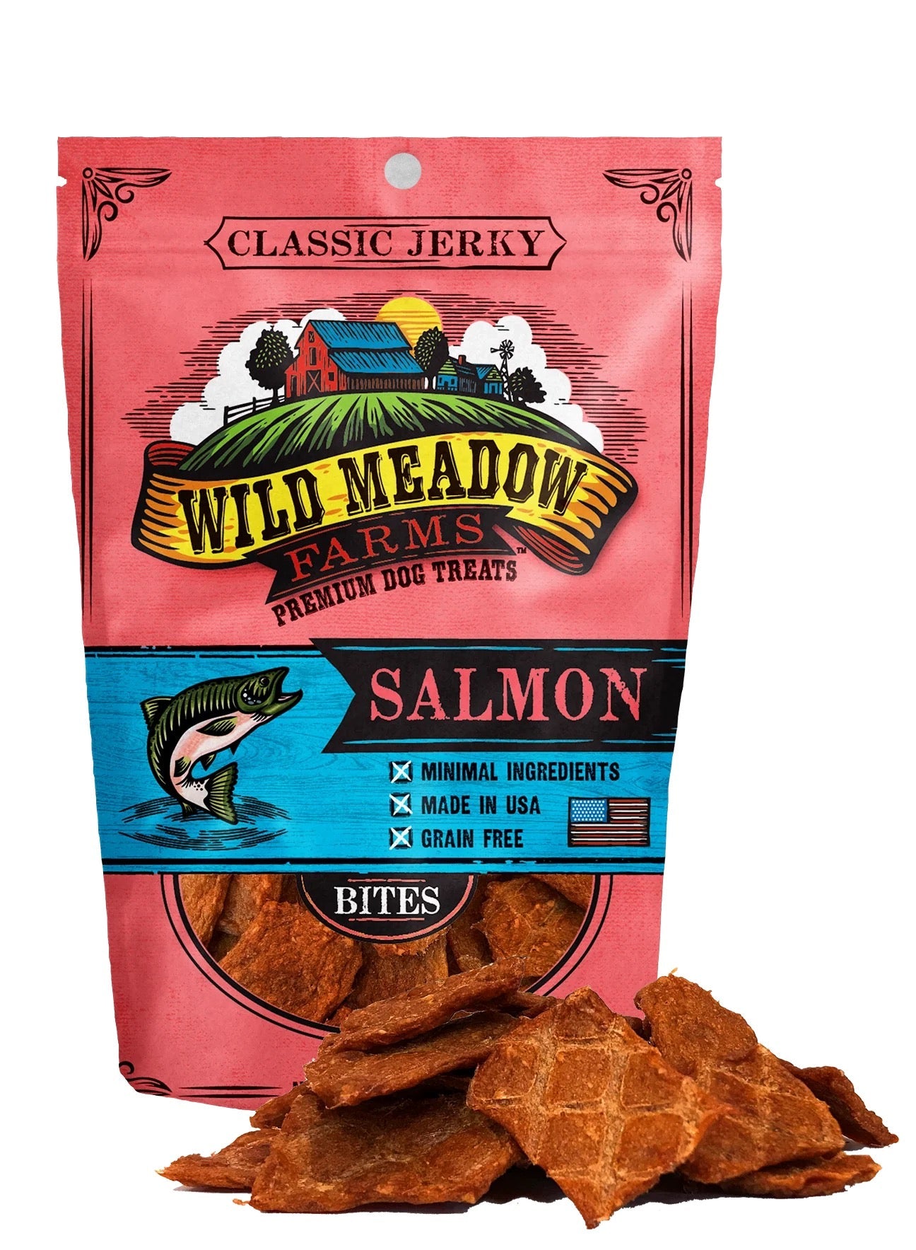 Wild Meadow Farms Classic Bites Salmon Bites 3.5oz