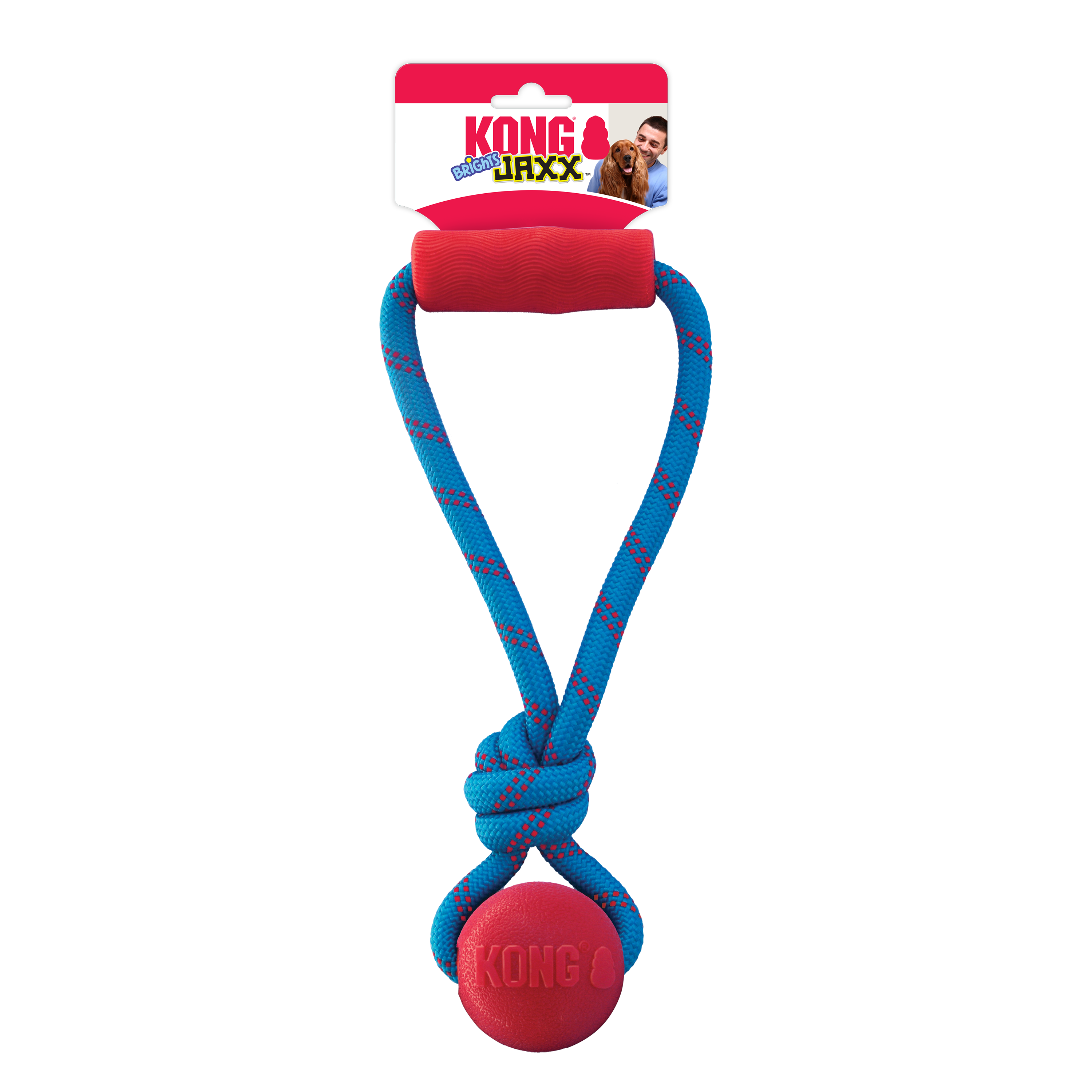 Kong Jaxx Brights Tug w/Ball Medium