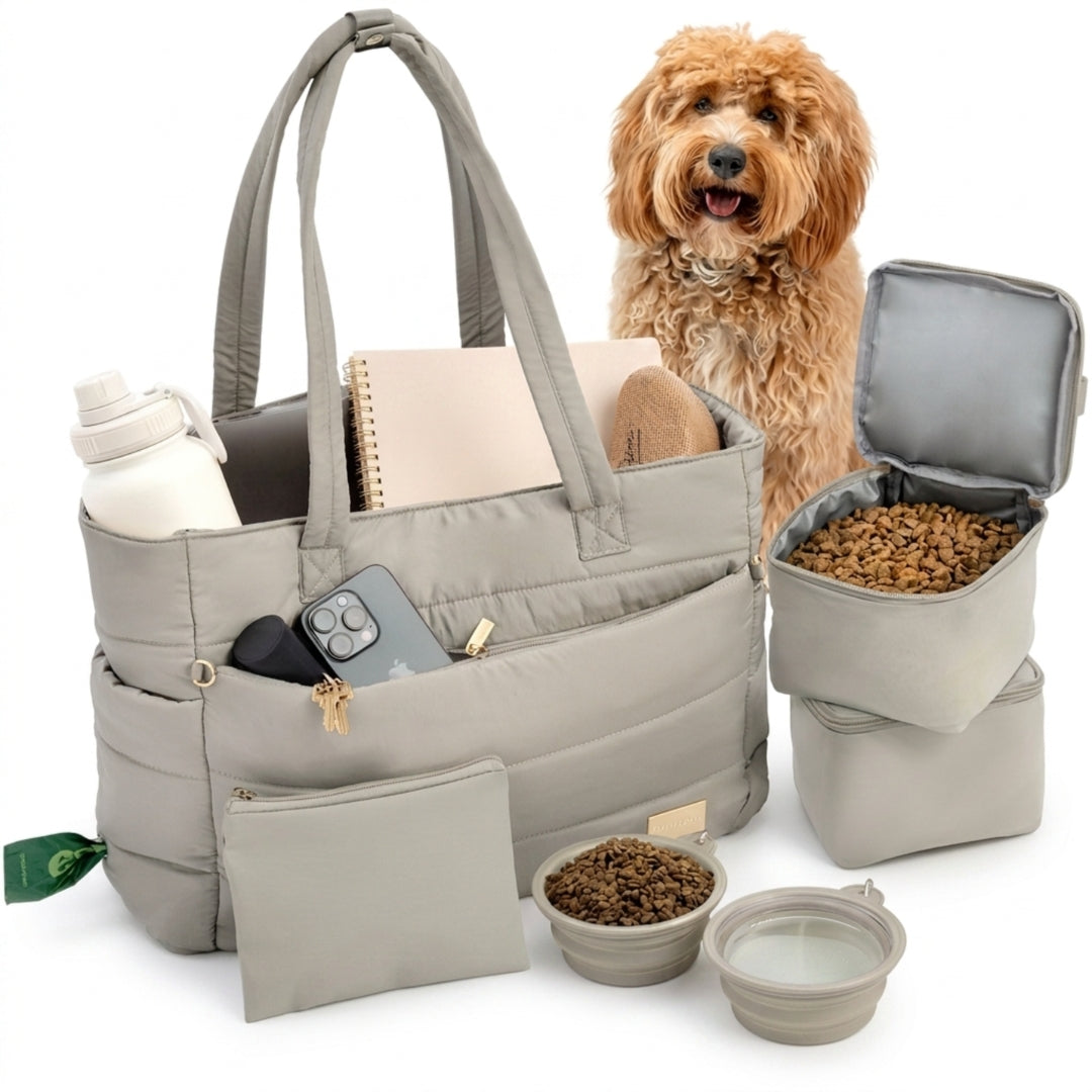 Puffer Dog Travel Bag for Dog Moms