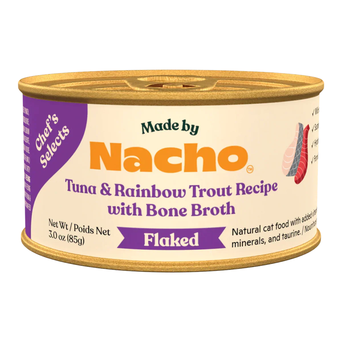 Made By Nacho Flaked Tuna & Rainbow Trout (3oz)