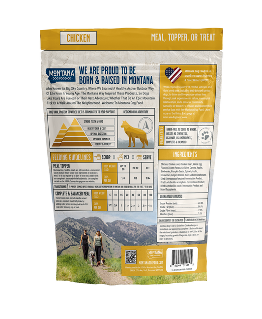 Grain-Free Chicken Freeze-Dried Raw Dog Food - Adventure Fuel