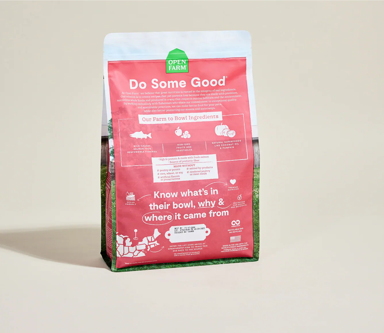 Open Farm Grain Free Wild Caught Salmon Dry Dog Food