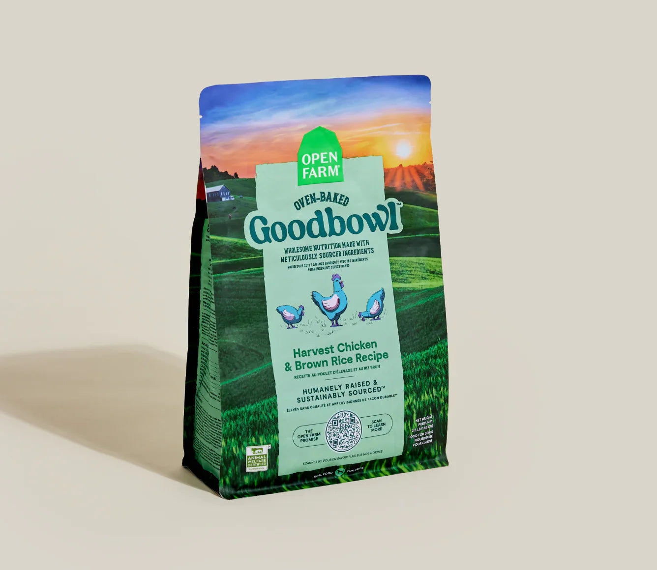 Open Farm Goodbowl Harvest Chicken & Brown Rice Dry Dog Food (3.5lb)