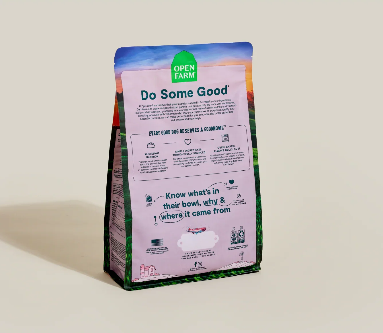 Open Farm Goodbowl Wild-Caught Salmon & Brown Rice Dry Dog Food (3.5lb)