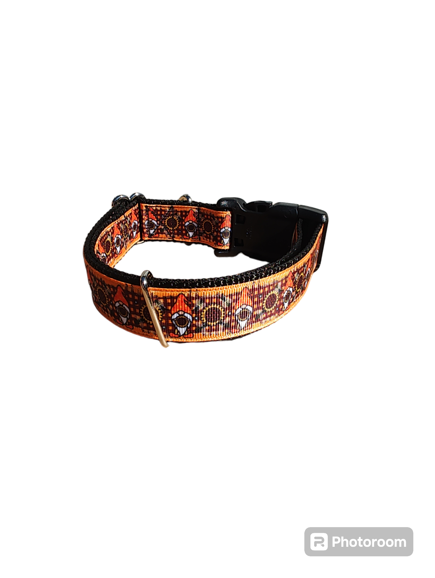 Sunflower Gnomes Nylon Dog Collar
