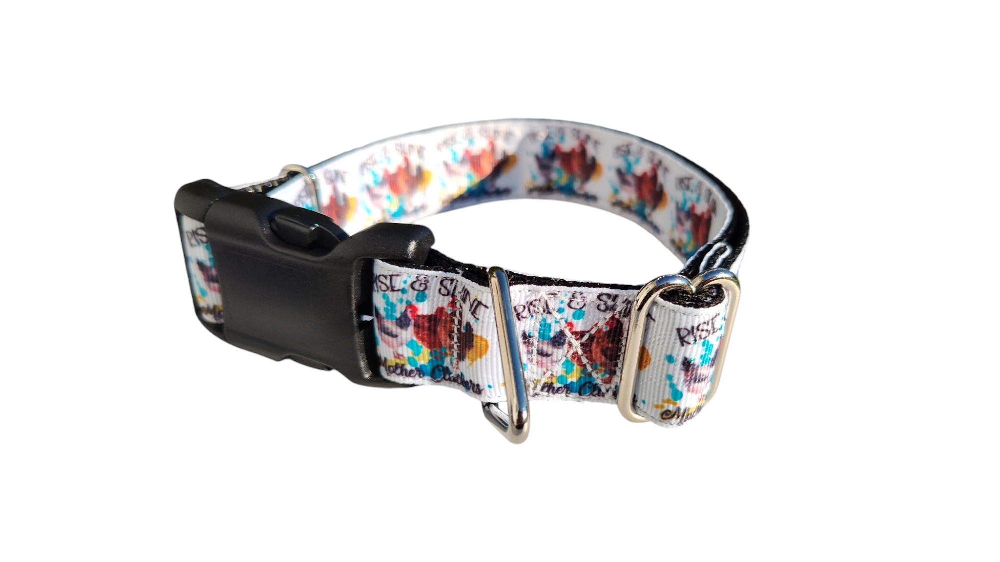 Mother Cluckers Chicken Nylon Dog Collar