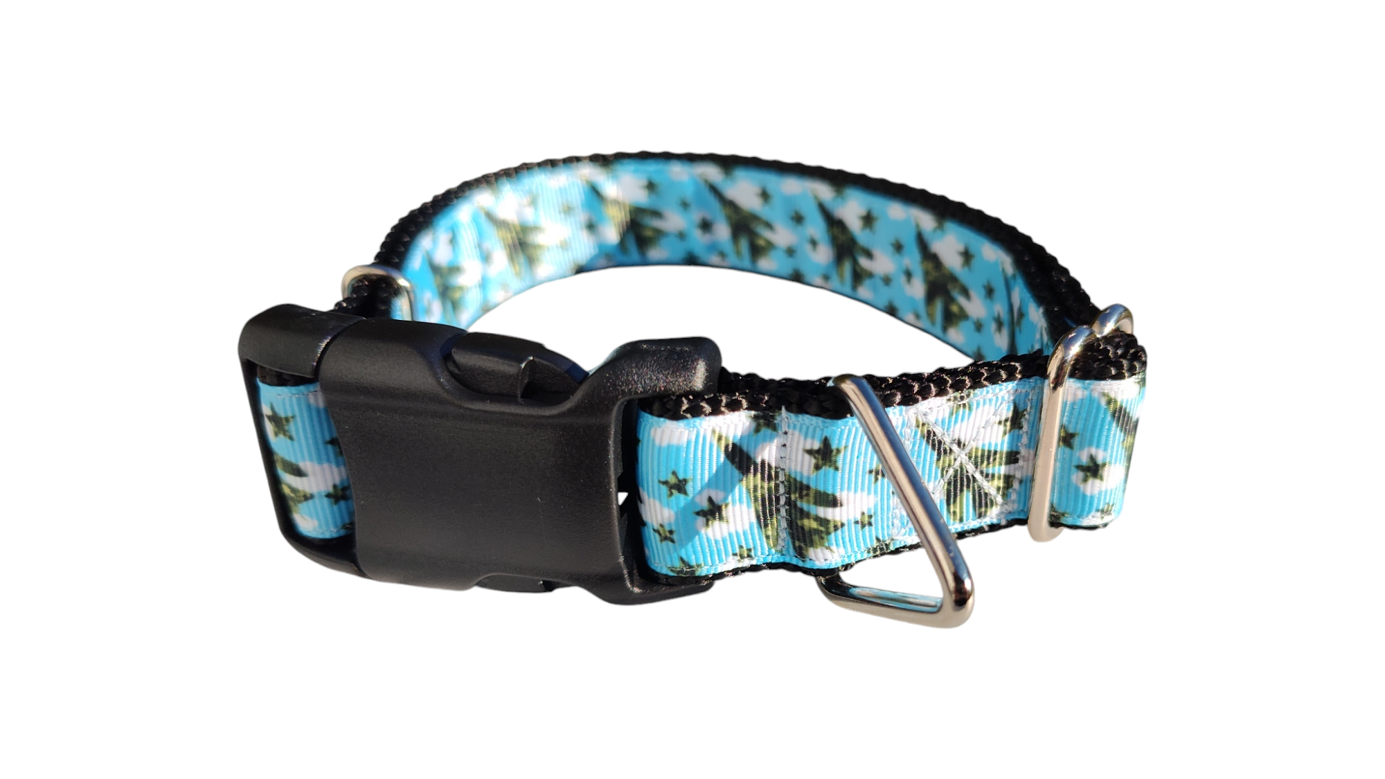 Camouflage Airplanes Nylon Dog Collar