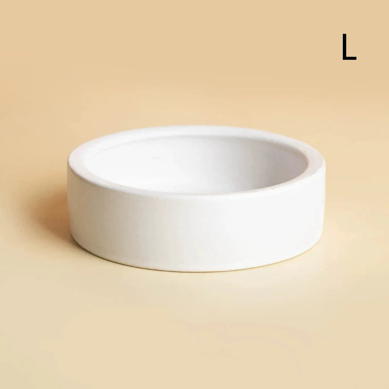 Reptile Food Ceramic Bowl Anti-Escape Ceramic Feeder Dish Reptile Water Bowl For Hermit Crab Gecko Chameleon Corn Snake