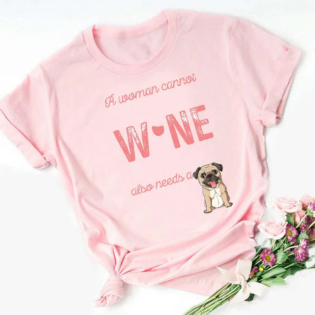 New Dog Animal Print T-shirt for Women, Labrador's Mood Day Gift Casual Top Aesthetic Clothes Tops Graphic T Shirts