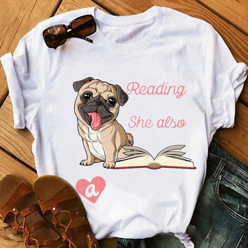 New Dog Animal Print T-shirt for Women, Labrador's Mood Day Gift Casual Top Aesthetic Clothes Tops Graphic T Shirts