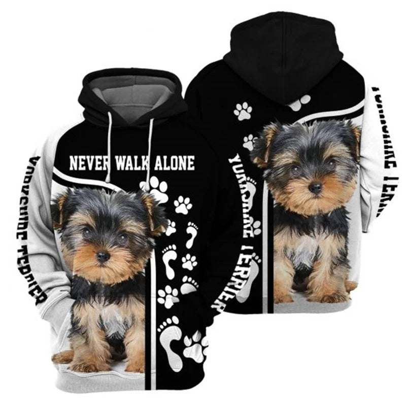 Rottweiler/Shetland Sheepdog/Vizsla 3D Printed Hoodie Women For Men Pullovers Street Tracksuit Love Dog Gift