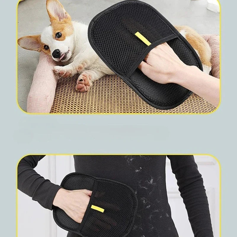 Pet Hair Removal Glove for Clothes and Furniture