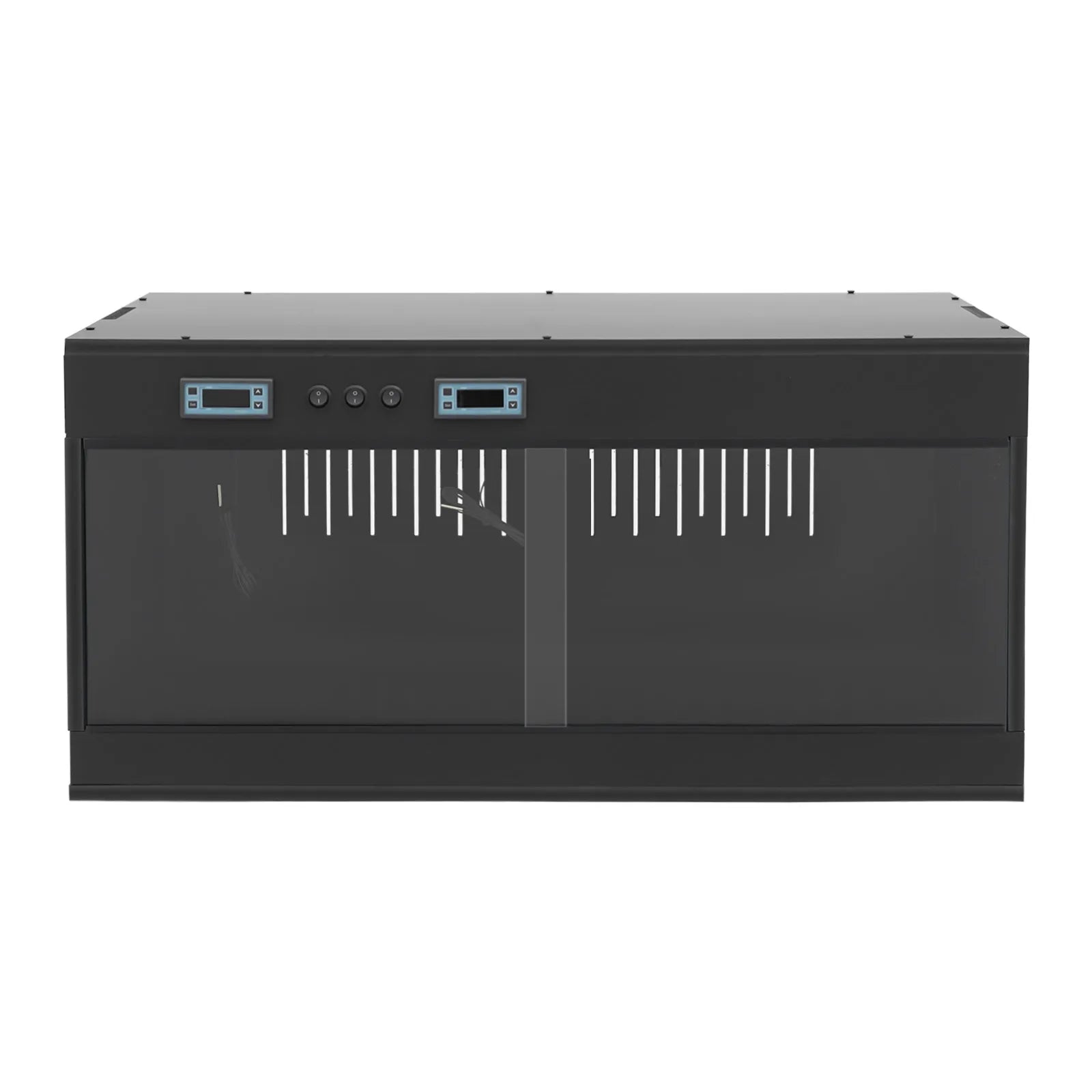 Reptile Lounge Habitat with Glass Sliding Door and Intelligent Thermostat 80*40*40cm Reptile Breeding Box LCD Reptile Pet  Box