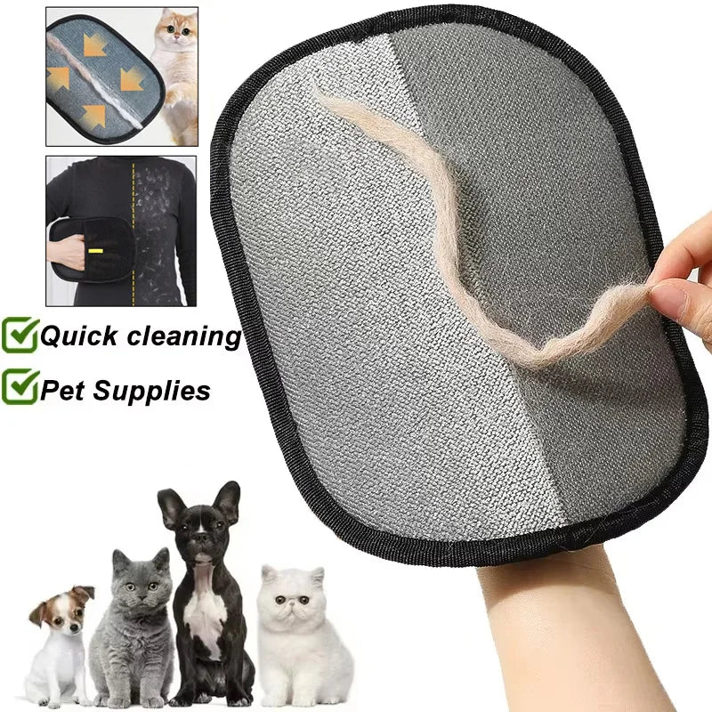 Pet Hair Removal Glove for Clothes and Furniture
