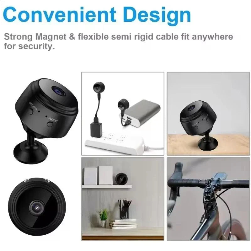 A9 WiFi Mini Security Camera – Wireless HD Baby & Pet Monitor with Motion Detection
