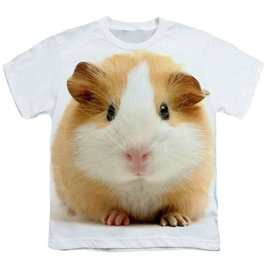 Hamster Domesticated Guinea Pig 3D Print Men's T-Shirts Women Children Tshirt Casual Short sleeve Oversized Hip Hop Tee Tops